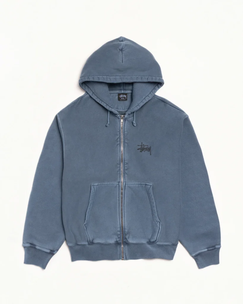 Basic Stussy Zip Hoodie Pigment Dyed
