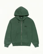 Basic Stussy Zip Hoodie Pigment Dyed - Image 4