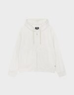 Double Layer Waffle Zip Hoodie