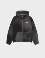 Stussy Beach Shell Wave Dye Black Hoodie