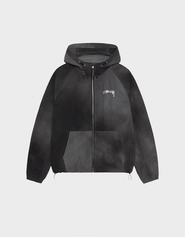 stussy-beach-shell-wave-dye-black-hoodie.jpg Stussy Beach Shell Wave Dye Black Hoodie - Image 1
