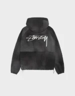 Stussy Beach Shell Wave Dye Black Hoodie - Image 2