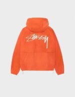 Stussy Beach Shell Wave Dye Orange Hoodie - Image 2