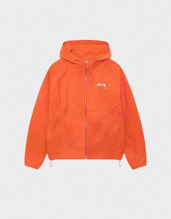 stussy-beach-shell-wave-dye-orange-hoodie.jpg Stussy Beach Shell Wave Dye Orange Hoodie - Image 1