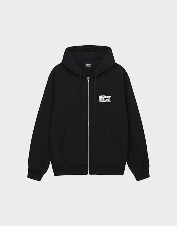 stussy-dna-zipper-fleece-hoodie.webp Stussy DNA Zipper Fleece Hoodie - Image 1