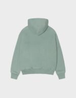 Stussy Established Zip Grey Green Hoodie - Image 2