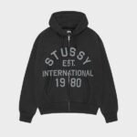 Stussy Established Zip Black Hoodie