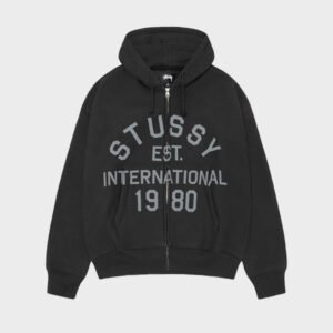 Stussy Established Zip Black Hoodie