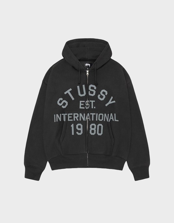 stussy-established-zip-black-hoodie.jpg Stussy Established Zip Black Hoodie - Image 1