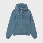 Stussy Faded Graphic Washed Navy Hoodie