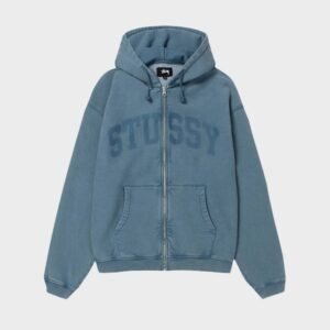 Stussy Faded Graphic Washed Navy Hoodie
