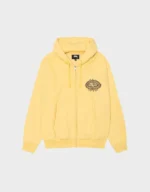 Stussy Mantra Zip Yellow Hoodie - Image 2