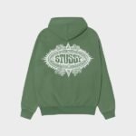 Stussy Mantra Zip Green Hoodie