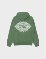 Stussy Mantra Zip Green Hoodie