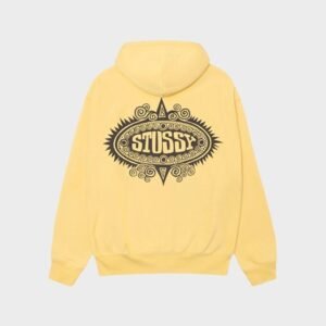 Stussy Mantra Zip Yellow Hoodie