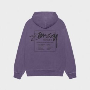Stussy Modern Age Grape Pigment Dyed Hoodie