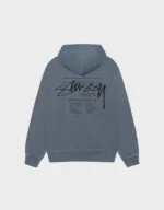 Stussy Modern Age Navy Pigment Dyed Hoodie