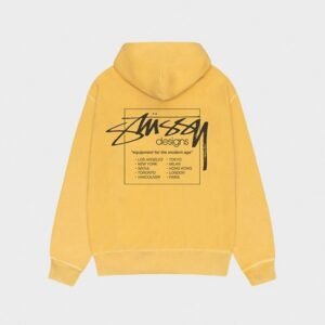 Stussy Modern Age Yellow Pigment Dyed Hoodie