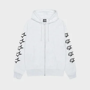 Stussy Speedway Zip Ash Heather Hoodie