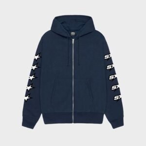 Stussy Speedway Zip Navy Hoodie