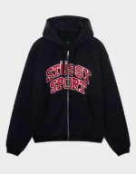 Stussy Sport Zip Up Hoodie