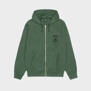 Stussy Stock Link Pigment Dyed Zip Hoodie