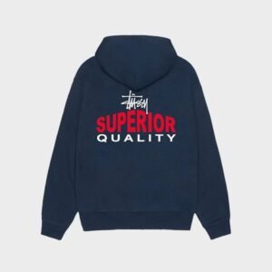 Stussy Superior Quality Navy Hoodie
