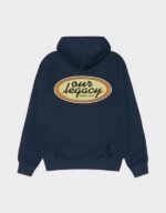 Stussy x Our Legacy Work Shop Oval Navy Hoodie