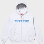 Supreme Collegiate Applique Ash Grey Hoodie