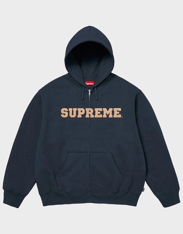 Supreme Collegiate Applique Navy Hoodie | The Hoodie Maker UK Supreme Collegiate Applique Navy Hoodie | The Hoodie Maker UK
