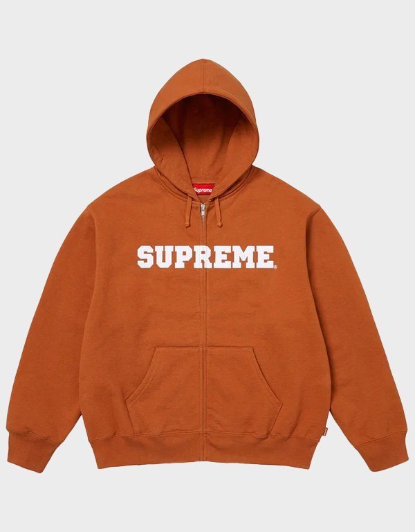 Supreme Collegiate Applique Rust Hoodie | The Hoodie Maker UK Supreme Collegiate Applique Rust Hoodie | The Hoodie Maker UK