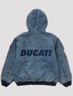 Supreme Ducati Hooded Work Denim Jacket - Image 3