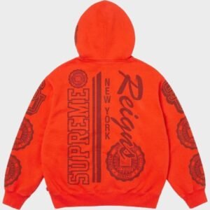 Supreme Knowledge Reigns Orange Hoodie | The Hoodie Maker UK