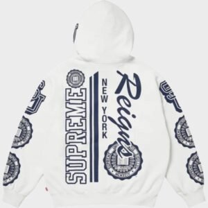 Supreme Knowledge Reigns White Hoodie | The Hoodie Maker UK