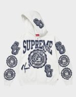 Supreme Knowledge Reigns White Hoodie - Image 2