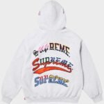 Supreme Multi logo Ash Grey Hoodie | The Hoodie Maker UK