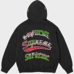 Supreme Multi logo Black Hoodie | The Hoodie Maker UK