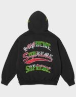 Supreme Multi logo Black Hoodie | The Hoodie Maker UK
