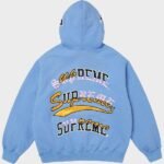 Supreme Multi Logo Sky Blue Hoodie