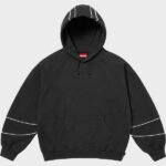 Supreme Paneled Black Pullover Hoodie