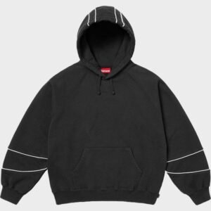 Supreme Paneled Black Pullover Hoodie