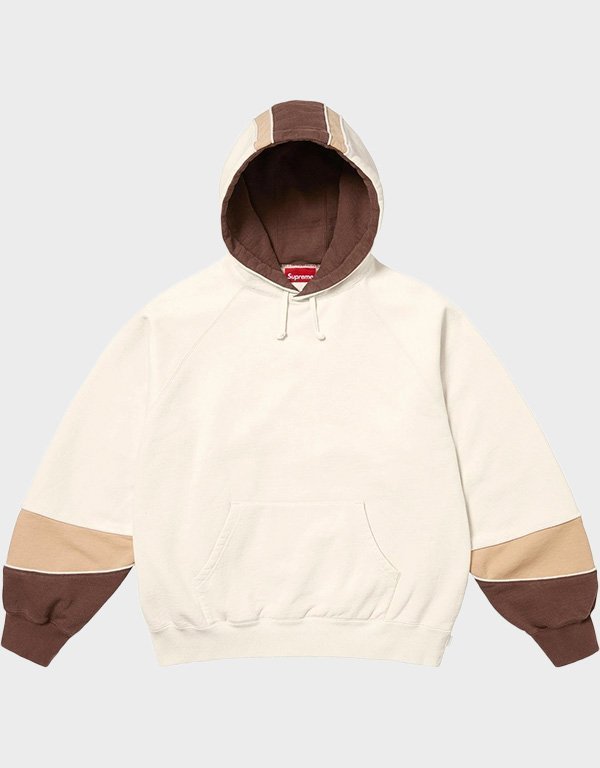 supreme-paneled-natural-hoodie.jpg Supreme Paneled Natural Hoodie - Image 1