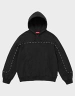 Supreme Piping Zip up Black Hoodie | The Hoodie Maker UK
